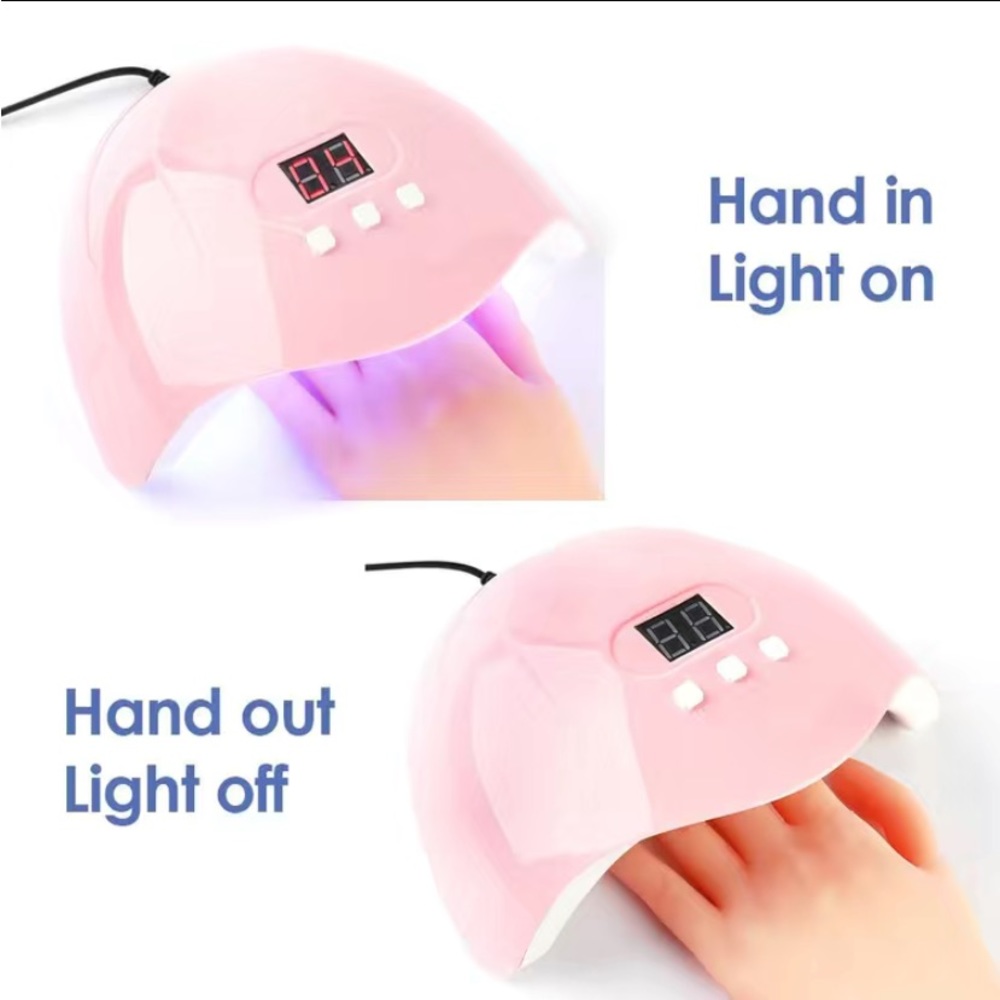 Pink nails dryer